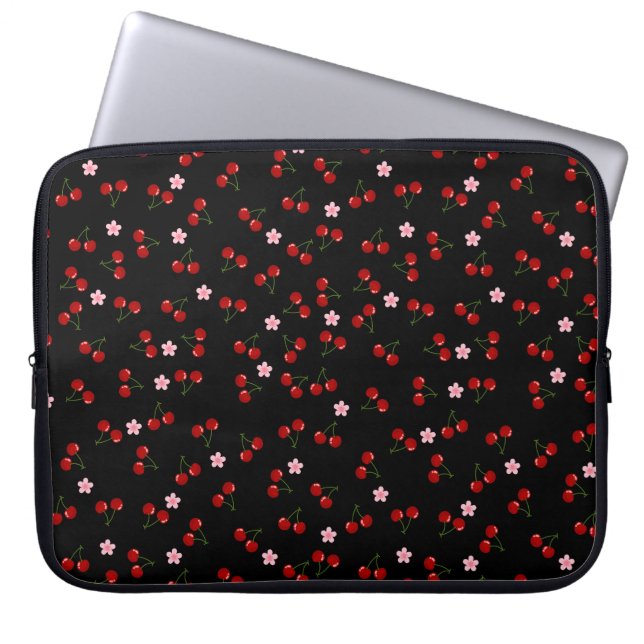 Dark Cherries Laptop Sleeve (Front)