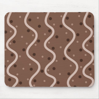 Dark Chocolate Drizzle and Sprinkles Pattern Mouse Pad