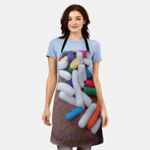 Dark Chocolate Ice Cream with Rainbow Sprinkles Apron