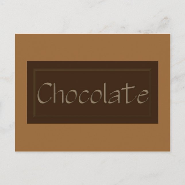 Dark Chocolate Recipe Card (Front)