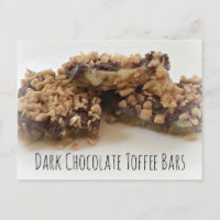 Dark Chocolate Toffee Bars