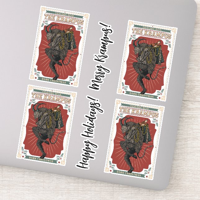 Dark Christmas Folkloric Devil Krampus Bag of Toys (Detail)