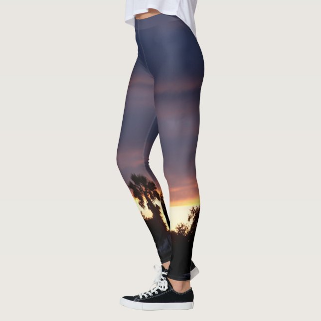 dark clouds at sunset on leggings (Left)