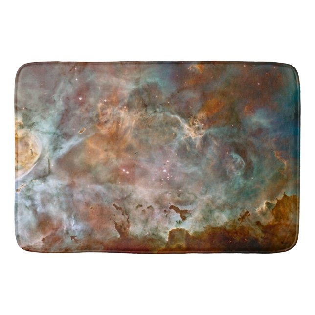 Dark Clouds of Carina Nebula Hubble Space Bath Mat (Front)