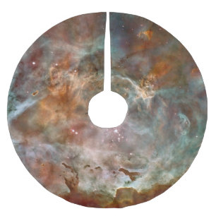 Dark Clouds of Carina Nebula Hubble Space Brushed Polyester Tree Skirt