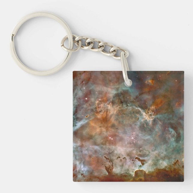 Dark Clouds of Carina Nebula Hubble Space Key Ring (Front)
