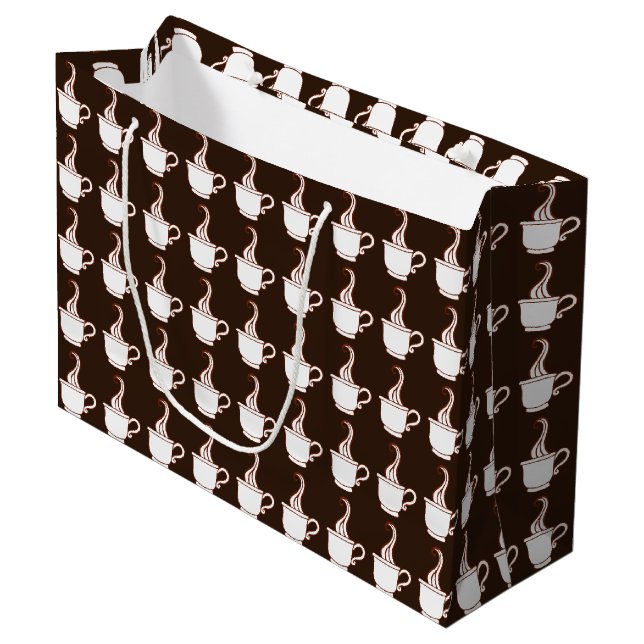 Dark Coffee Gift Bag (Front Angled)
