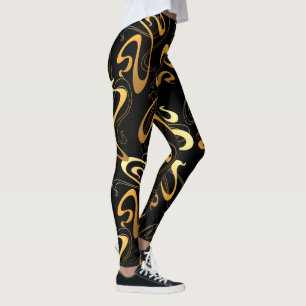 Dark Colorful Abstract Leggings