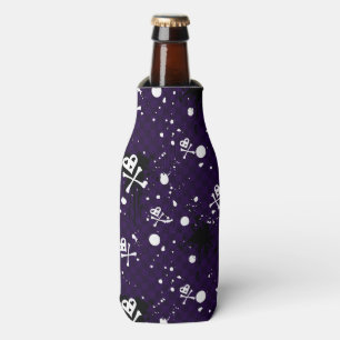 Dark Colour Emo Pattern With Paint Bottle Cooler
