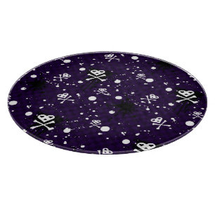 Dark Colour Emo Pattern With Paint Cutting Board