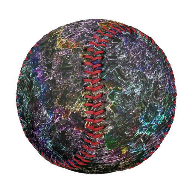 Dark coloured texture, corroded or destroyed spong baseball (Angled)
