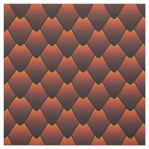 Dark Copper Dragon Scales Fabric