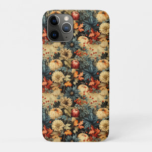 Dark Cottagecore Autumn Pumpkin Floral Case-Mate iPhone Case