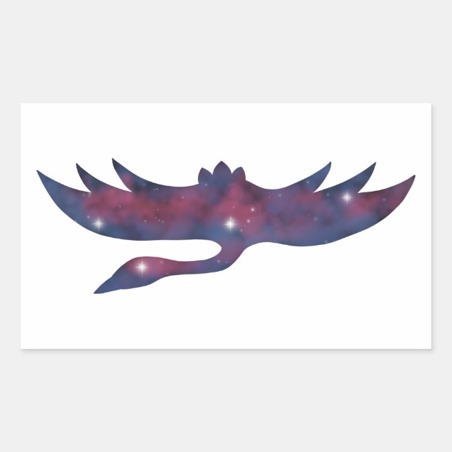 Dark Crane Starscape Sticker (Front)