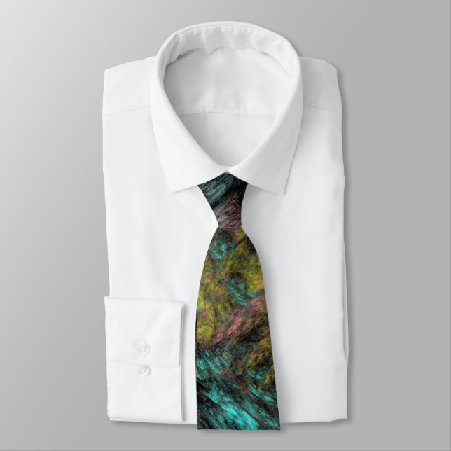 Dark Crush Masculine Design Tie (Tied)