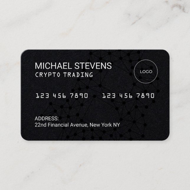 Dark crypto credit card  (Front)