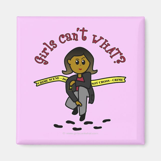 Dark CSI Girl Magnet (Front)