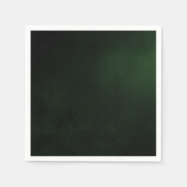 Dark Custom Green Background Napkin (Front)
