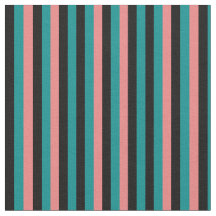 Dark Cyan, Black, and Light Coral Pattern