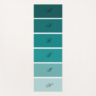 Dark Cyan Colour Palette Modern Custom Yoga Mat