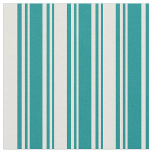 Dark Cyan & Light Cyan Stripes Fabric