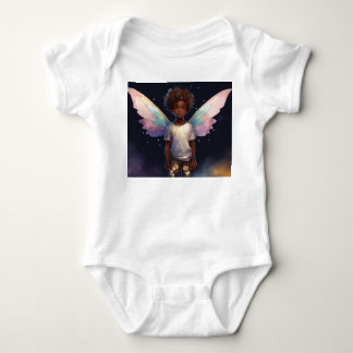 Dark dark complexion Bantu boy. Realistic healthy Baby Bodysuit