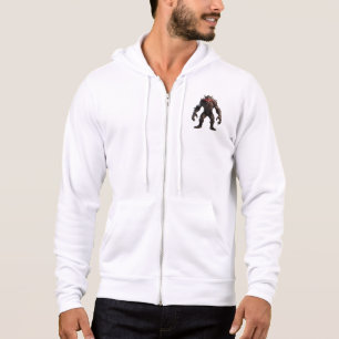 Dark Demon Monster with Glowing Red Eyes Fantasy C Hoodie