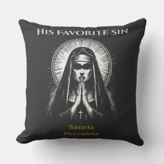 Dark Demonic Nun Cushion