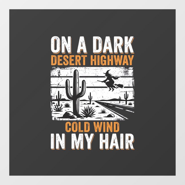 Dark Desert Highway Cactus Sunset Design_1 (Sheet)