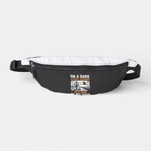 Dark Desert Highway Cactus Sunset Design_1 Bum Bags