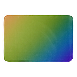 Dark Diagonal Rainbow Bath Mat