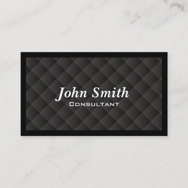 Dark Diamond Quilt Consultant Business Card (Front)