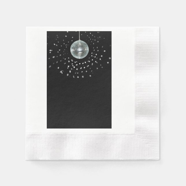 Dark Disco Ball Napkin (Front)