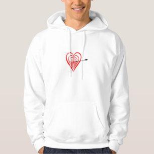 Dark disk with arrow hoodie
