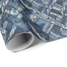 Dark Distressed Denim Patchwork And Braids