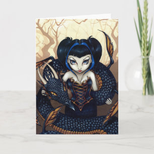 "Dark Dragon" Greeting Card