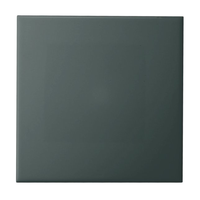 Dark Duck Egg Blue Solid Color Tile (Front)