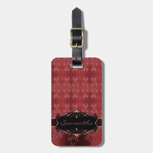 Dark Elegance 8 Luggage Tag (Front Vertical)