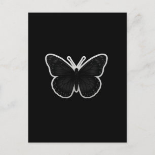 Dark Elegance Butterfly Invitation Postcard