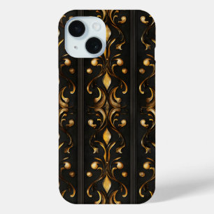 Dark Elegant Pattern iPhone 15 Case