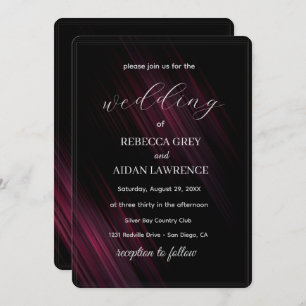 Dark Elegant Wedding Invitation Design