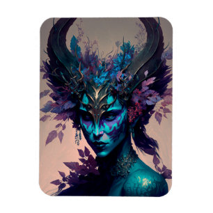 Dark Elf Fantasy Art Magnet