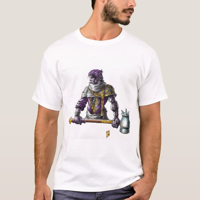 Dark Elven Cleric T-Shirt (Front)