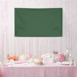 Dark Emerald Green Solid Colour Banner