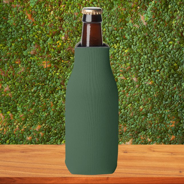 Dark Emerald Green Solid Colour Bottle Cooler (Creator Uploaded)