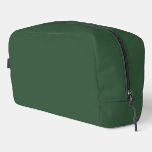 Dark Emerald Green Solid Colour Dopp Kit