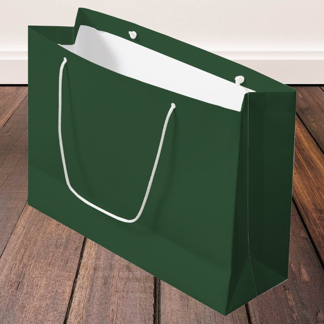 Dark Emerald Green Solid Colour Large Gift Bag (Creator Uploaded)