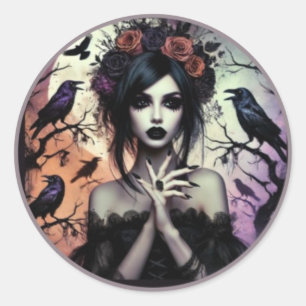 Dark Enchantment Classic Round Sticker