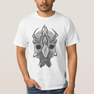 Dark Ethereal Warrior Mask Illustration T-Shirt