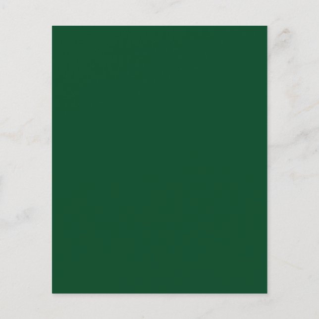 Dark Evergreen Green Flyer (Back)